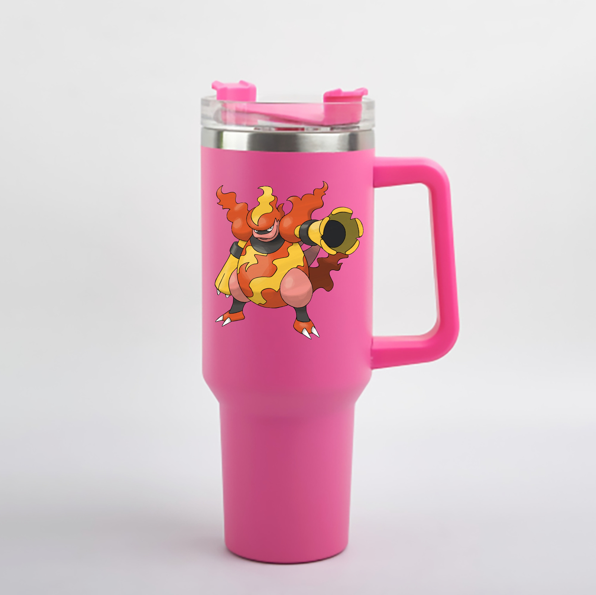 （画像用） ポケットモンスター Pokémon 1200mL車用タンブラー - クリスタルステッカー（プラスチックストロー付き）